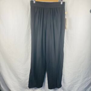 Vintage 80s Carole Little Saint Tropez Black Pleated Pants Trousers High Rise 14